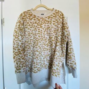 Aerie Oversized Leopard Crew
